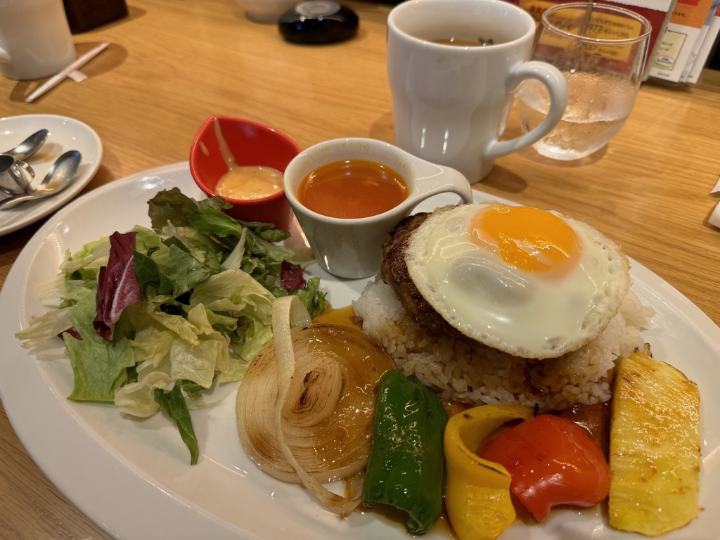 むさしの森珈琲のロコモコテリヤキ